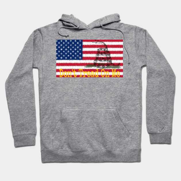 America, Don't Tread On Me Hoodie by ValinaMoonCreations